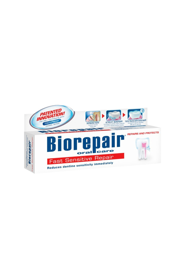 بيورباير معجون أسنان لإصلاح الأسنان الحساسة -75 مل BIOREPAIR FAST SENSITIVE REPAIR T/P 75 ML - 1