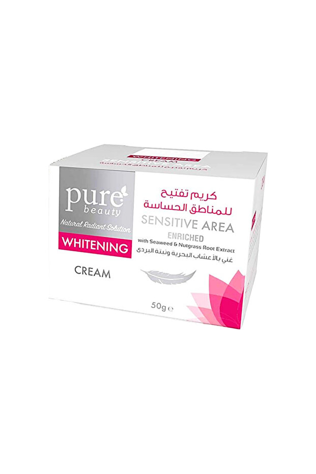 بيور كريم التفتيح للمناطق الحساسة 50 جرام PURE W/SENSITIVE AREA CREAM 50 GM