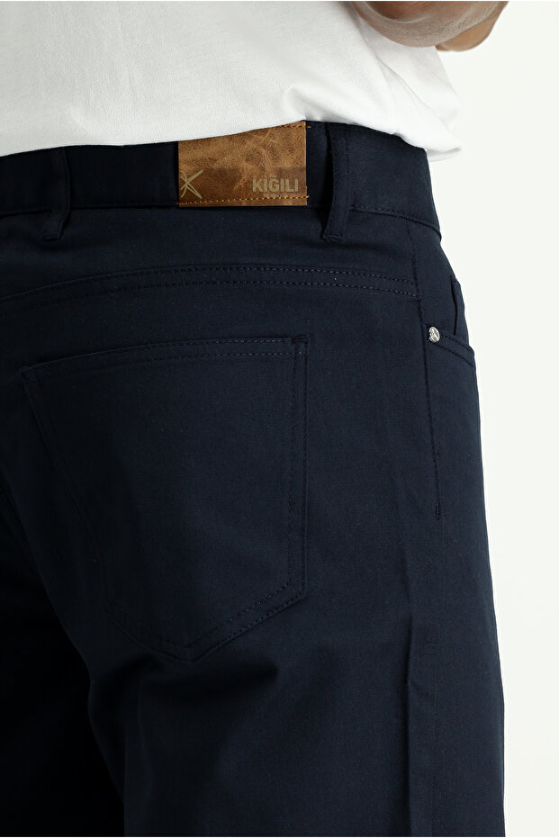 Regular Fit Pamuklu Bermuda Şort - 6