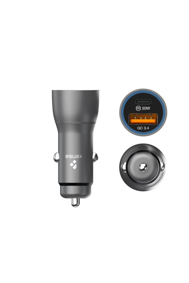 Type-c + Type-c Araç Çakmaklık 45w Pd Hızlı Şarj Soketi Araba Type-c Şarz İphone Samsung Xiaomi Uyum - 2