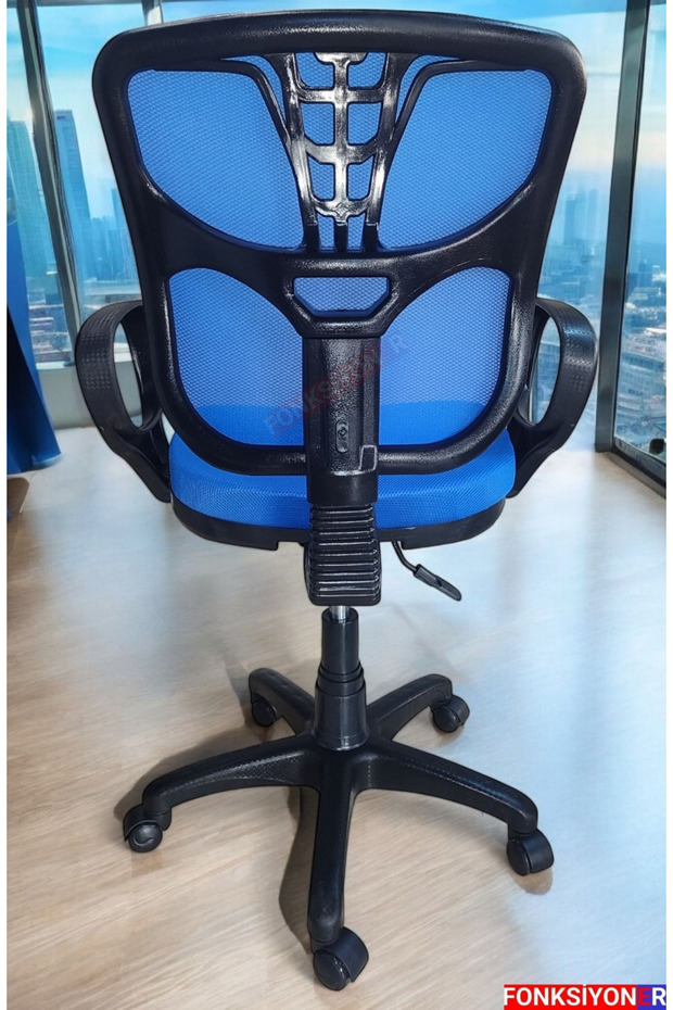 STRİVON® file kumaşlı Çalışma Koltuğu/mavi - 2