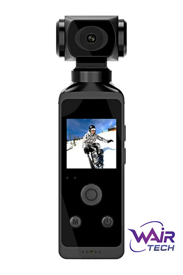Wair Teknoloji K850H 4K Kameralı 3 Eksen Gimbal Sabitleyici Video Kaydedicili 1,3 Inç LCD Ekran, 16MP