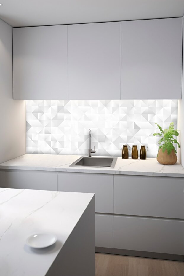 Kendinden Yapışkanlı 100 x 100cm Suya Dayanıklı Fayans Banyo Mutfak Tezgah Duvar Kaplama CODE 167 - 3