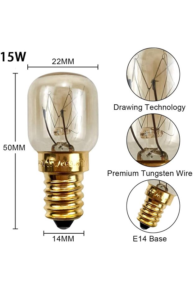 Fırın Lamba Ampul 15 W - 3