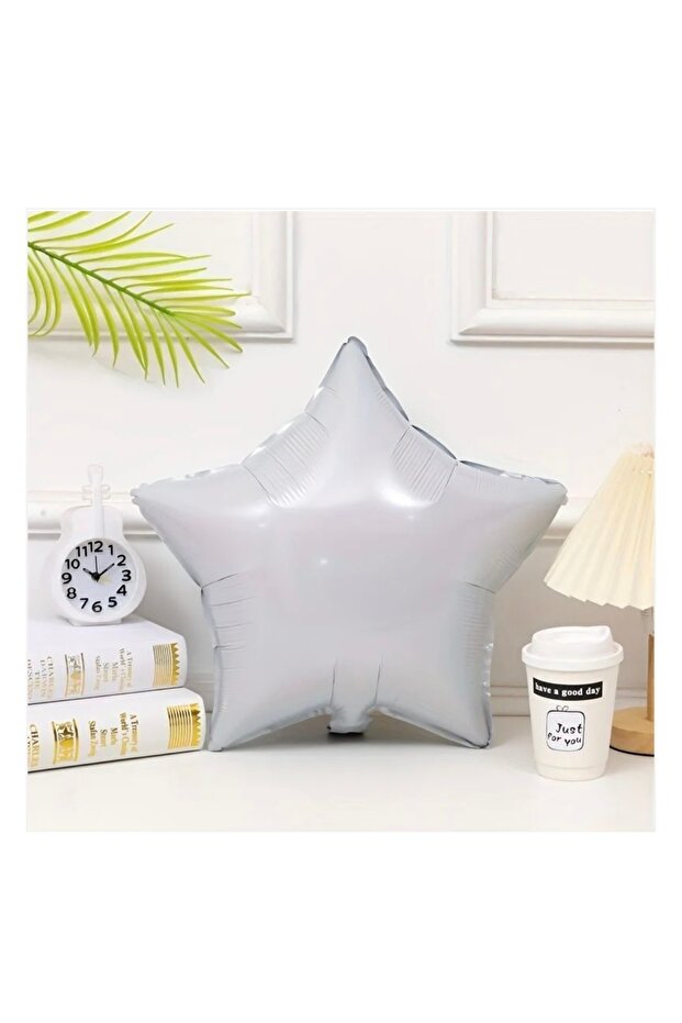 Off White Star Foil Balloon 18 Inch 45 cm 1 Piece