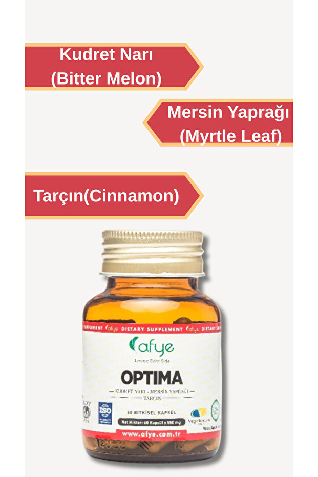 Optima (Kudret Narı Ekstraktı, Mersin Ekstraktı, Tarçın) 60 Bitkisel Kapsül - 2
