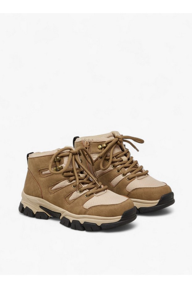 Colourblock Boots with Zip Closure
