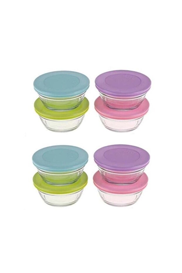 8 Piece Storage Container - Glass Storage Container with Lid Mst243 - 1