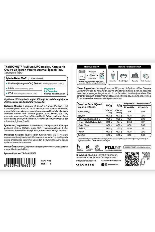 Psyllium + Lif Complex - 3