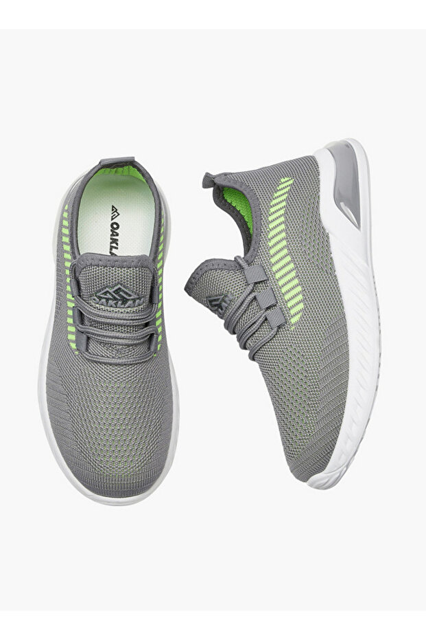 Textured Lace-Up Sports Shoes