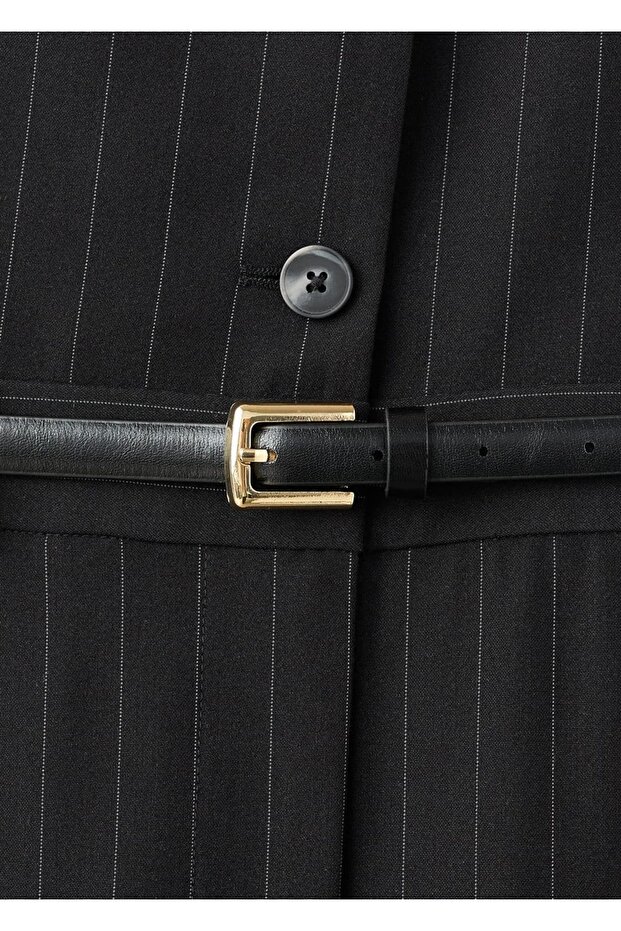 Kemerli çizgili tulum - 5