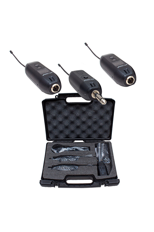 Mv-19596 Uhf Enstrüman Tip Kablosuz Mikrofon Üçlü Set(kürsü-yaka Mik Li)xrl Li - 2