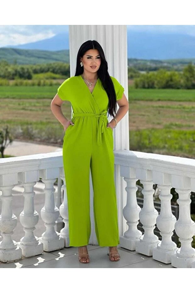 Salopetă de vară, verde