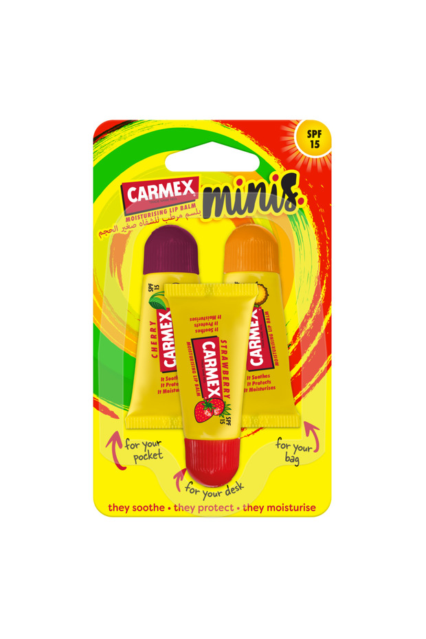 3 Pieces Tube Assorted SPF15 Mini Multicolour 5grams