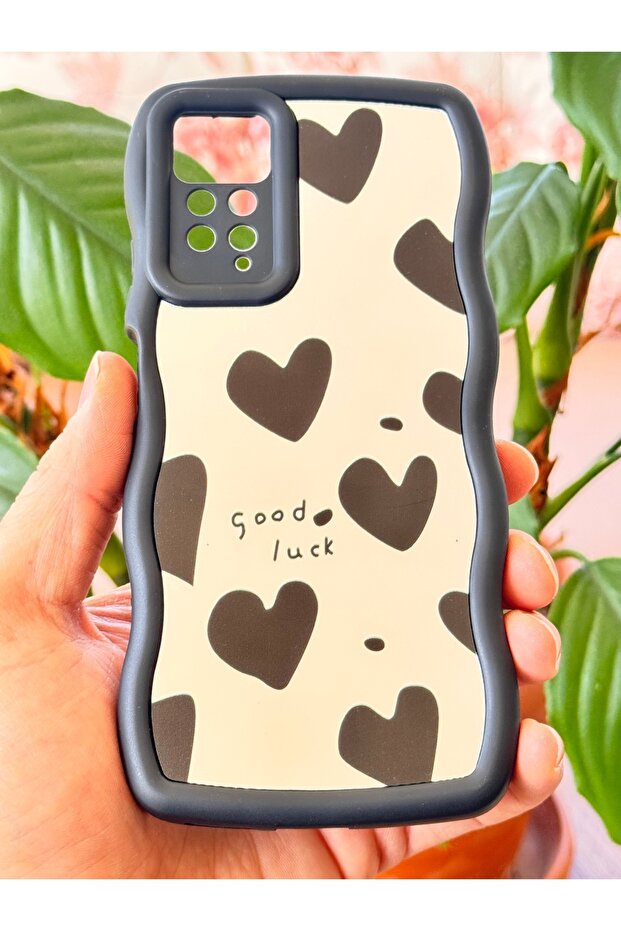 حافظة لهاتف Redmi Note 11 Pro/12 Pro 4G ناعمة بنمط قلب عاكس - 4