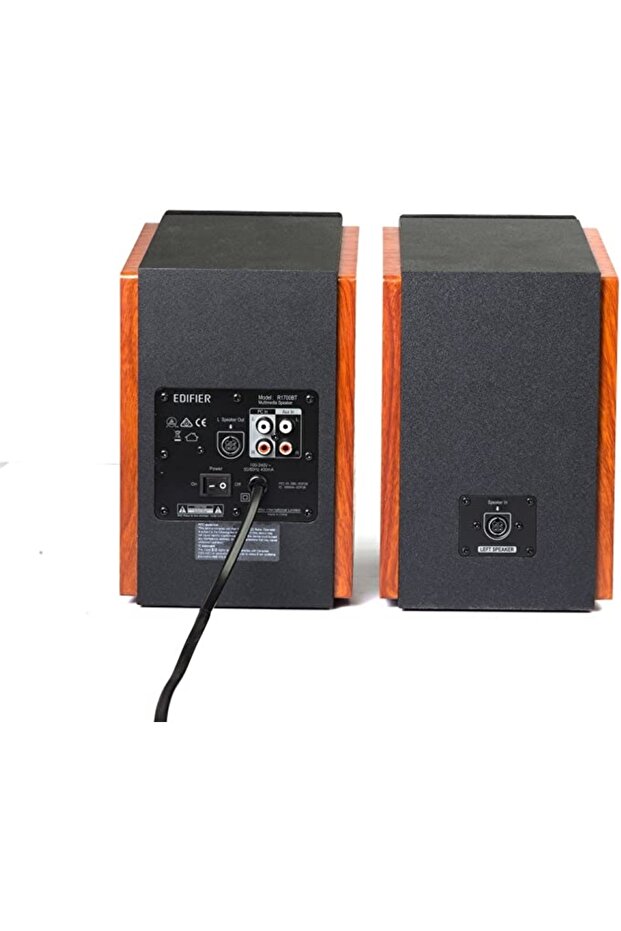 R1700BT Bluetooth Bookshelf Speakers, 66W RMS, Wooden Design, Dual RCA, Easy Controls - 4