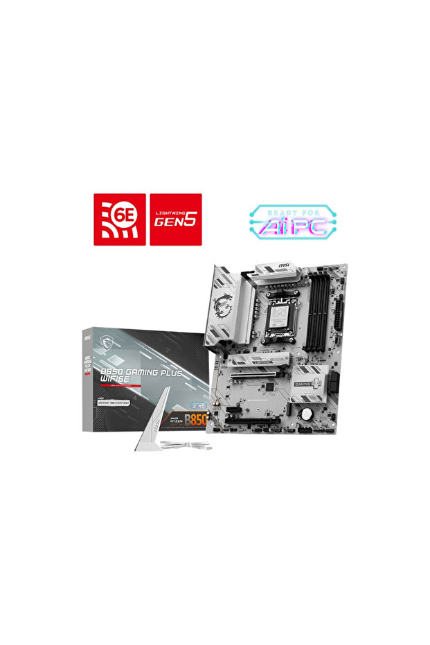 B850 GAMING PLUS WIFI6E AM5 DDR5 8200(OC)Mhz ATX Gaming (Oyuncu) Anakart - 1