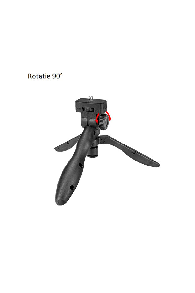 Rechargeable LED flashlight with charging function, 4 modes, tripod included - 3