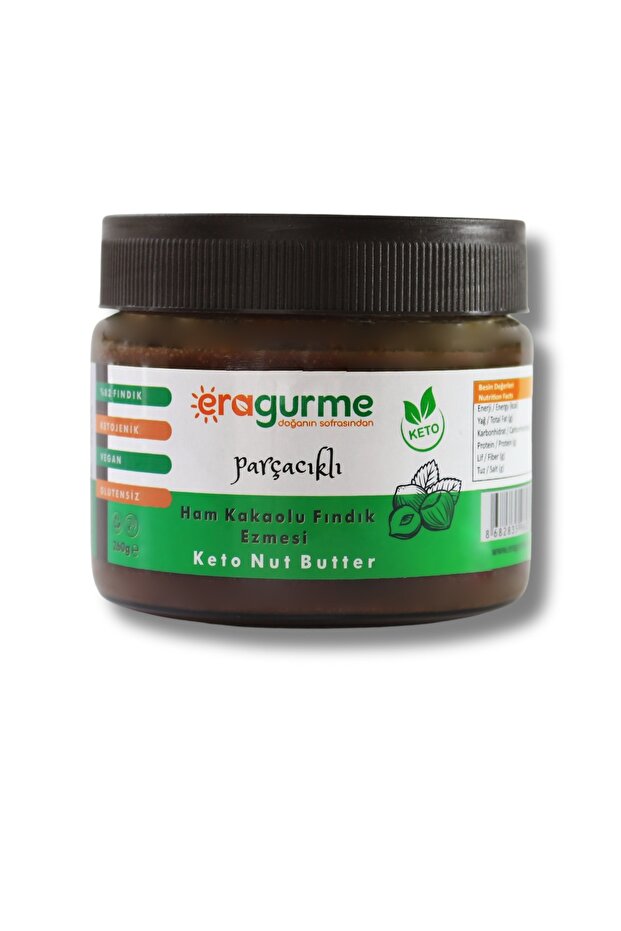 Ketojenik Fındık Ezmesi (FINDIK, ERİTRİTOL, KAKAO) (PARÇACIKLI KIVAM) - 2