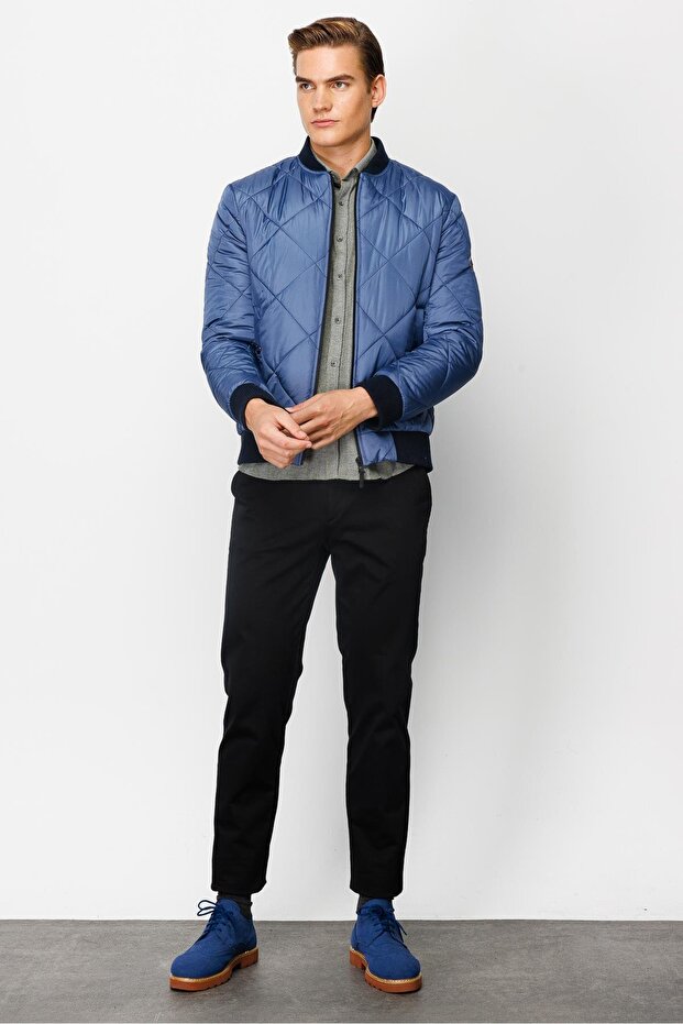 Erkek İndigo Mont - 6