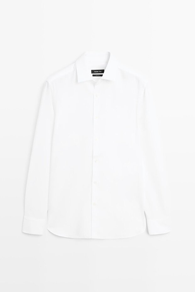 Regular fit dokulu gömlek - 5