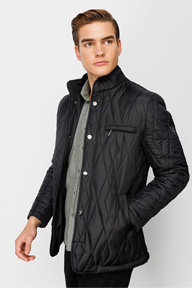 Erkek Siyah Mont - 4