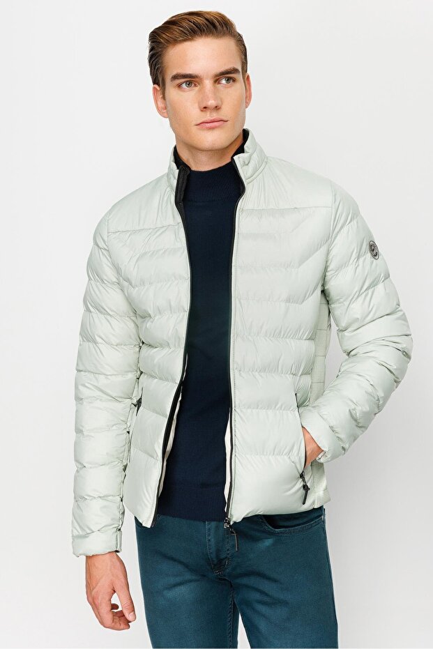 Erkek Mint Yeşil Mont - 6