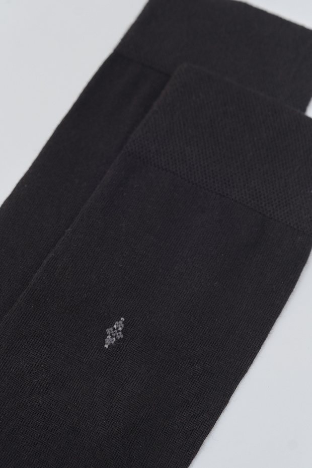 Siyah Erkek Bambu Pamuk Çorap - 2