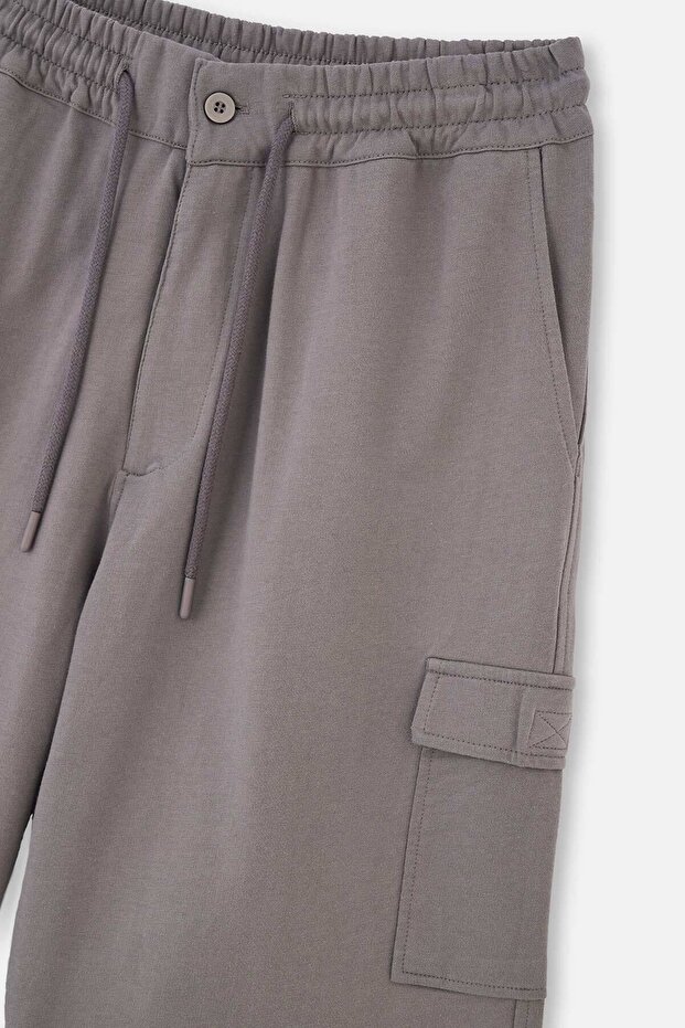 Gri Kargo Cepli Şort - 3