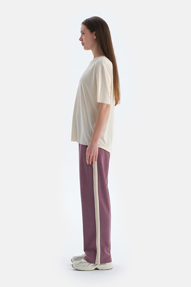 Ekru Kadın Modal Tişört - 3