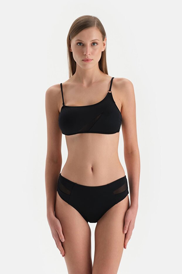 Siyah Orta Bel Bikini Alt - 4