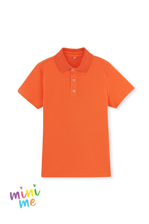 Salmon Boy's Pique Polo Neck T-Shirt