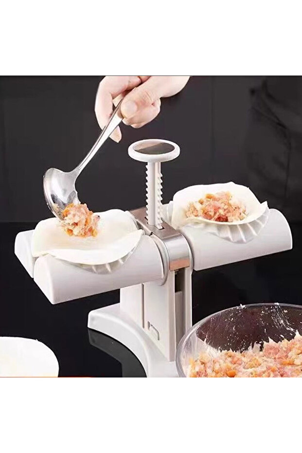 Automatic Dumpling Maker Simple Fast Double Head Dumpling Mold Hand Pressed Pancake Maker - 7