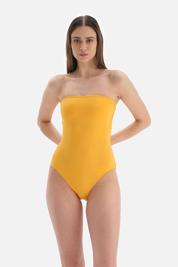 Sarı Straplez Mayo - 5