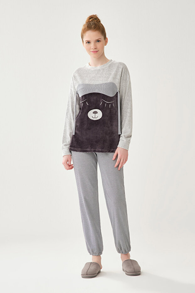 Lacivert Pijama Alt - 1