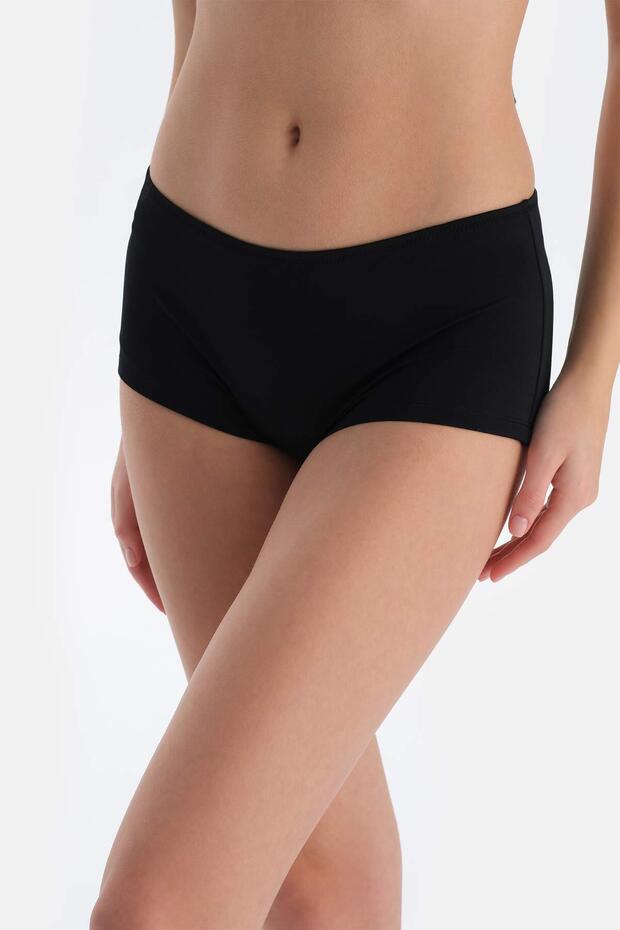 Siyah Boyshort Bikini Alt - 5