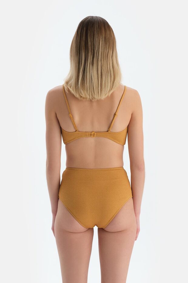 Hardal Üçgen Geniş Bikini Üst - 2