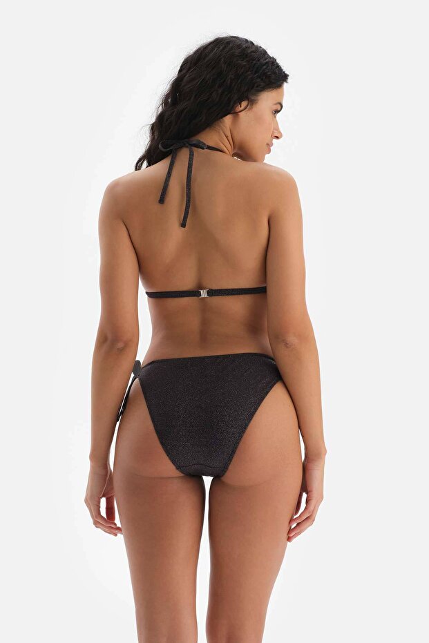 Siyah Kalın Bağcıklı Bikini Altı - 2