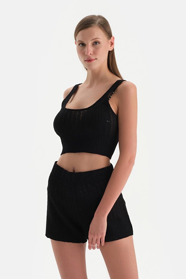 Siyah Kalın Askılı Atlet - 1