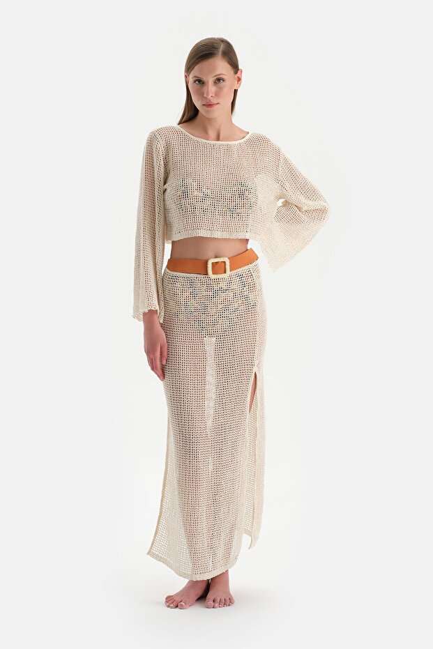 Ekru Uzun Kol Üst - 4