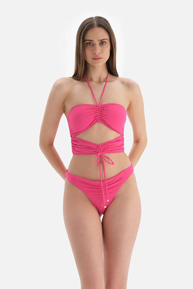 Fuşya Brazılıan Bikini Alt - 5