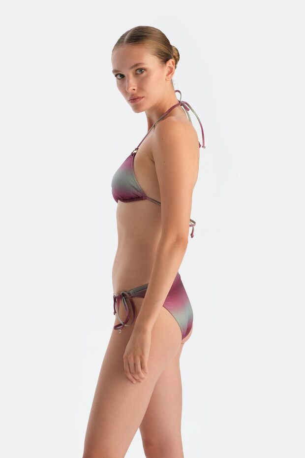Multicolor Üçgen Küçük Bikini Üst - 3
