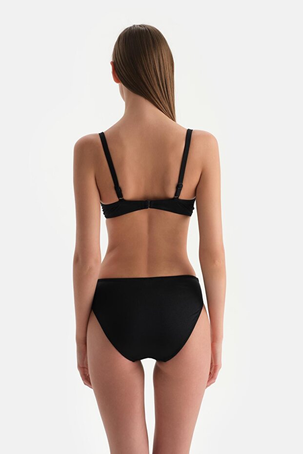 Siyah Düşük Bel Bikini Alt - 2