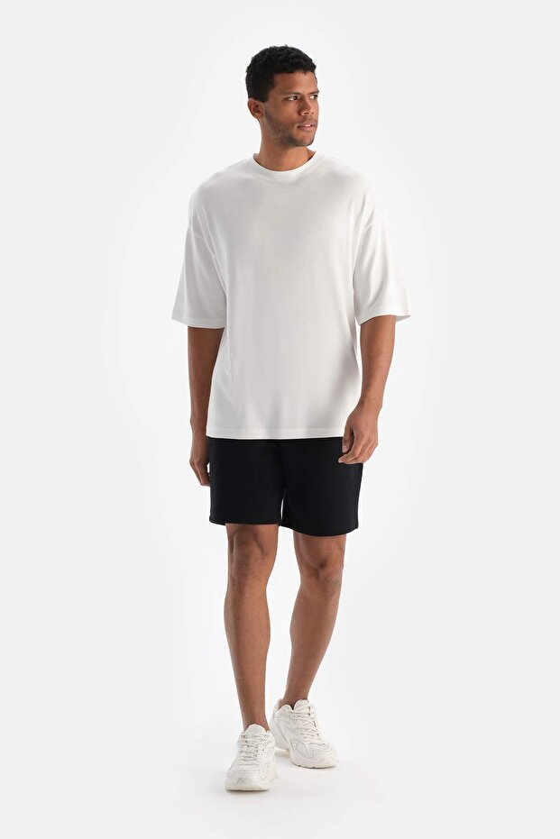 Siyah Active Erkek Pamuklu Şort - 1