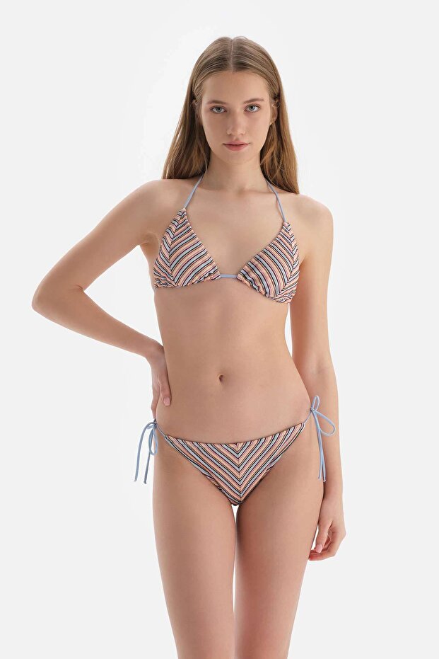 Mavi Spagetti Bikini Altı - 5