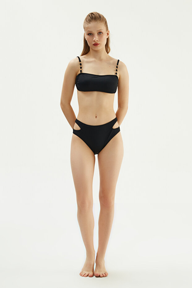 Black 2016Esbk Strapless Bikini Set.