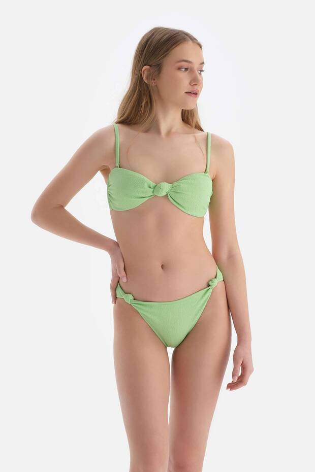 Yeşil Straplez Bikini Üst - 5