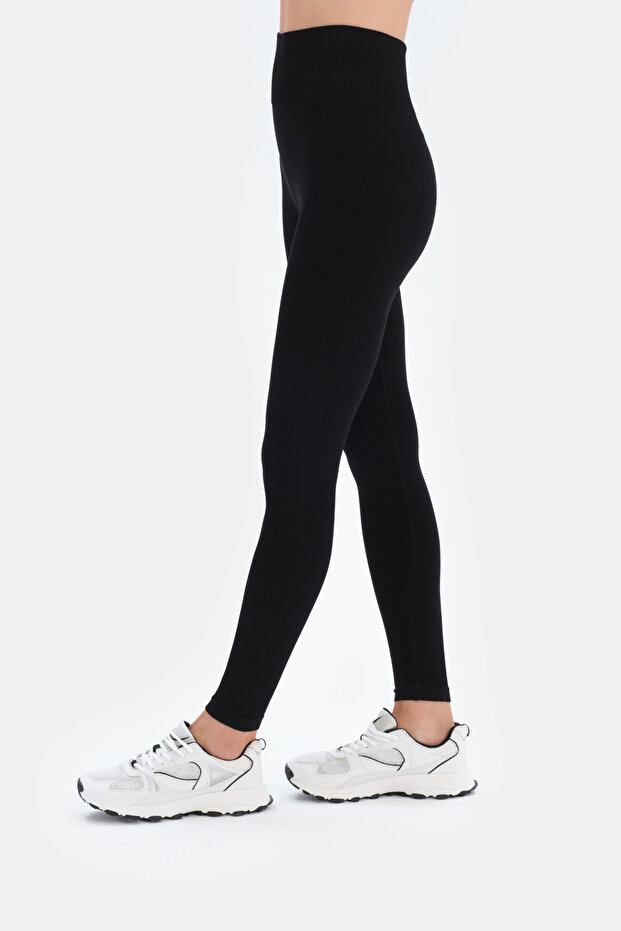 Siyah Active Kadın Seamless Tayt - 4