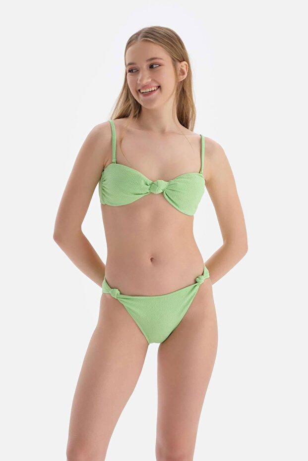 Yeşil Straplez Bikini Üst - 1