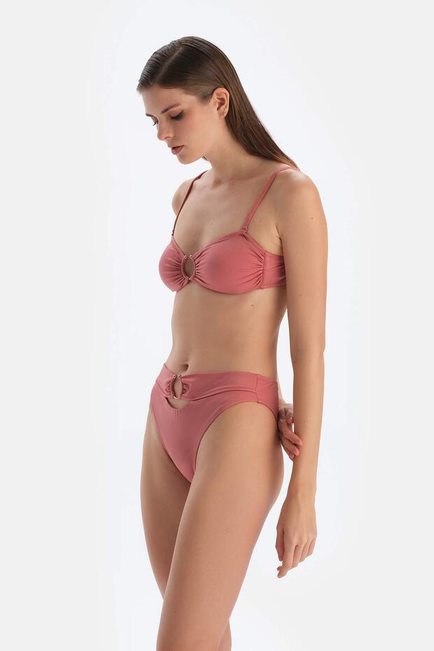 Gül Kurusu Straplez Bikini Üst - 3